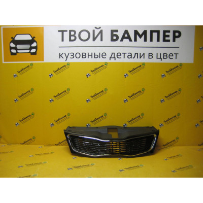 Решетка Радиатора Хром-Черный глянец Kia Rio 2011 Решетка Радиатора Хром-Черный глянец Kia Rio 2011