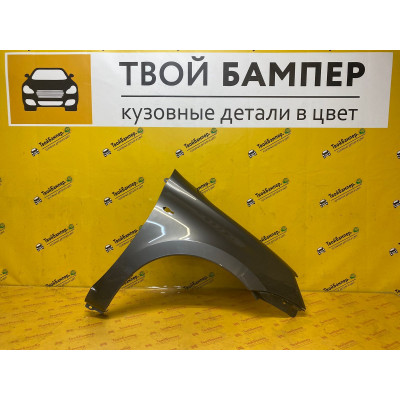Крыло переднее правое (Аналог) Lada Granta Серое Олово 607