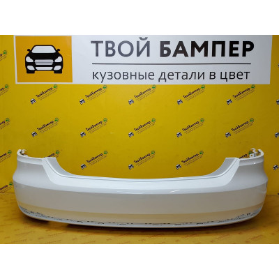 Бампер задний Volkswagen Polo 2015 Pure White LC9A Бампер задний Volkswagen Polo 2015 Pure White LC9A