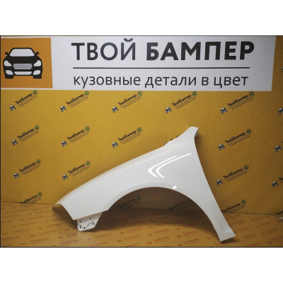 Крыло левое Skoda Octavia А5 (08-) API Candy White LB9A