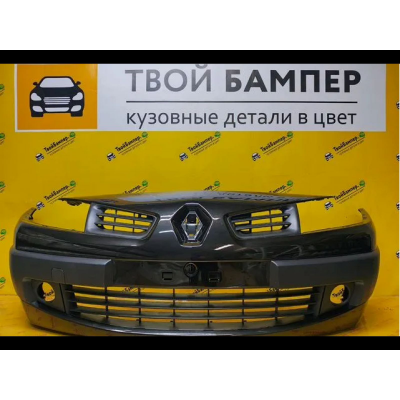 Бампер передний Renault Megane 2005-2008 Noire Nachre 676 полоса птф Бампер передний Renault Megane 2005-2008 Noire Nachre 676 полоса птф