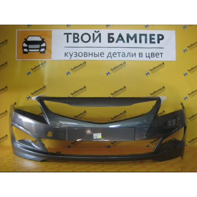 Бампер передний Hyundai Solaris 2015 Серый SAE Бампер передний Hyundai Solaris 2015 Серый SAE