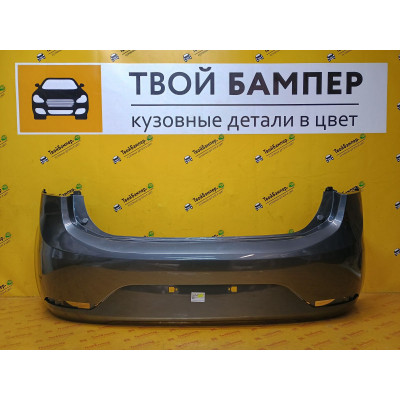 Бампер задний Kia Rio 2011 ХБ Carbon Grey SAE