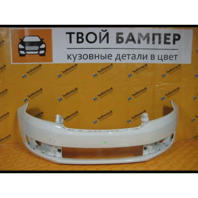 Бампер передний Skoda Rapid 2012 Candy White LB9A