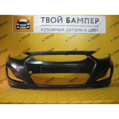 Бампер передний Hyundai Solaris 2011- неокрашенный Бампер передний Hyundai Solaris 2011- неокрашенный
