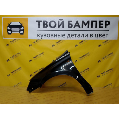 Крыло переднее левое (Аналог) Lada Granta Черная жемчужина 676
