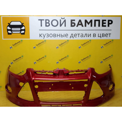 Бампер передний Ford Focus 3 дорест Candy Red 9SSE Бампер передний Ford Focus 3 дорест Candy Red 9SSE