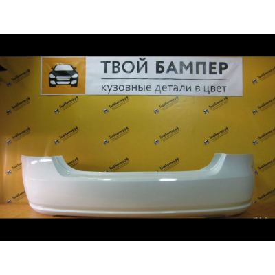 Бампер задний Volkswagen Polo 2010 Pure White LC9A ТОП Бампер задний Volkswagen Polo 2010 Pure White LC9A ТОП